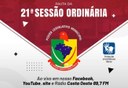 ATENÇÃO PARA A PAUTA DA 21ª SESSÃO ORDINÁRIA