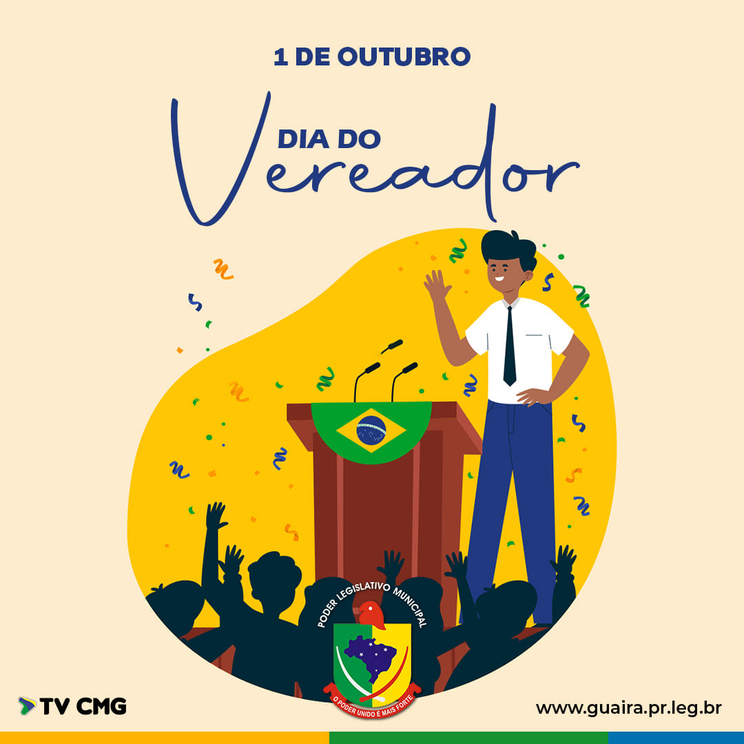 CÂMARA PARABENIZA TODOS OS EDIS PELO DIA DO VEREADOR