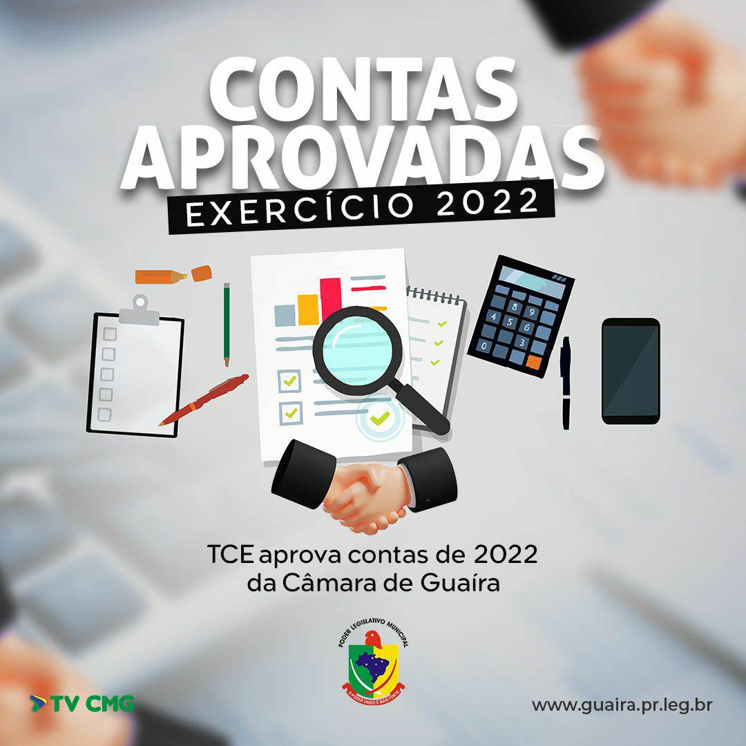 TCE-PR APROVA CONTAS DE 2022 DO LEGISLATIVO GUAIRENSE