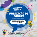 AUDIÊNCIA PÚBLICA; TRANSPARÊNCIA FISCAL EM DEBATE NA PRÓXIMA SEMANA 